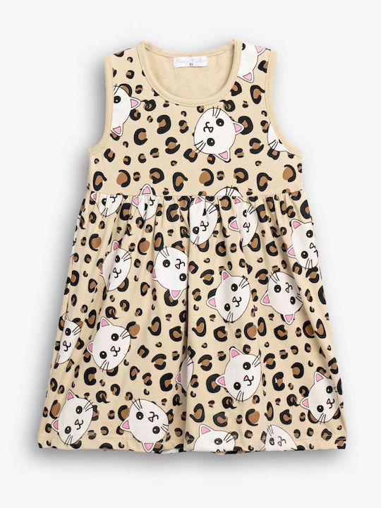 Funky Mädchenkleid Beiges