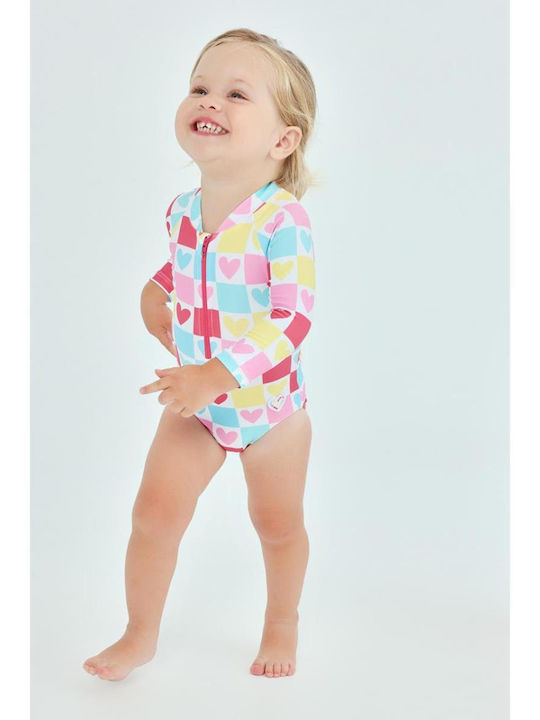 Agatha Ruiz De La Prada Детски Цял Бански С Дълъг Ръкав Многоцветен
