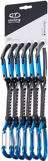 Climbing Technology Skylotec Lime B Set M-dy 12 Cm 6-pack Climbing Quickdraws Anthracite Blue