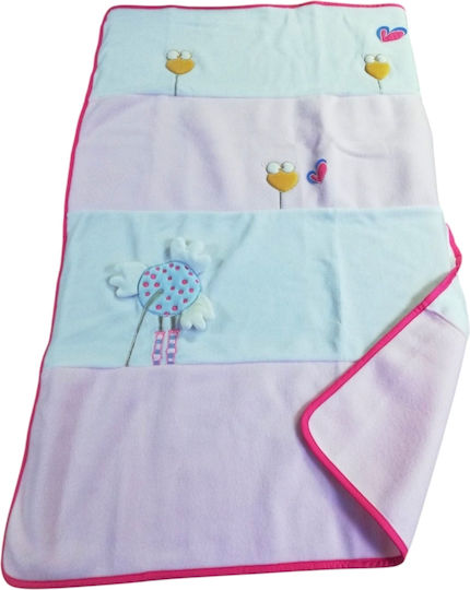 Klotsotiras Babydecken Fleece Weiße 110x160cm