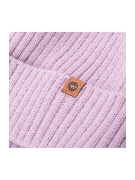 Beanie Γυναικείος Σκούφος Πλεκτός σε Μωβ χρώμα