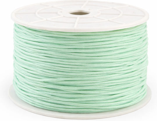 Waxed Lace 0.1cm Green 100m