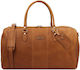 Tuscany Leather Σακ Βουαγιάζ Μπεζ από Δέρμα