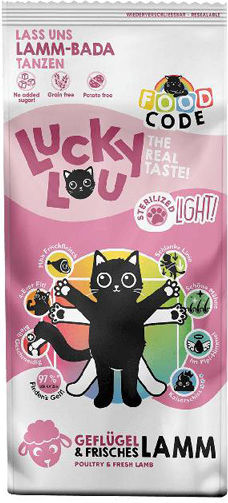 Lucky Lou Food Code Adult Cat Light Sterilized Πουλερικά & Φρέσκο Αρνί 9kg