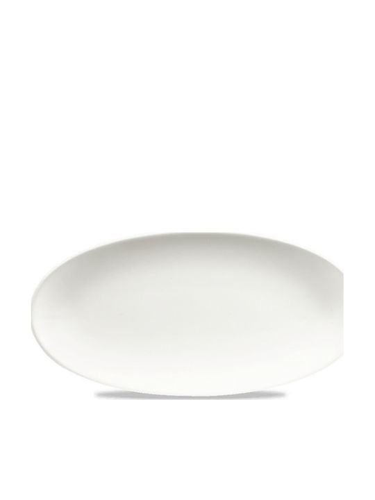 Churchill 1795 Oval Serving Platter Made of White Porcelain 34.7x17.3cm 6 Pieces