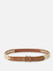 Leather Women's Belt Brown