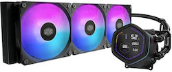 CoolerMaster MasterLiquid Core Nex Digital Wasserkühlsysteme AIO CPU mit 3 Lüfterabmessungen 120mm und ARGB Beleuchtung