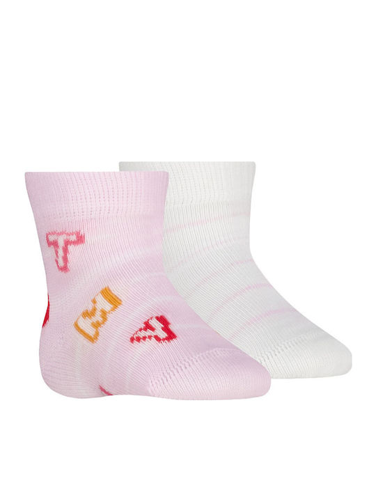 Tommy Hilfiger Tommy Hilfiger Kinder Socken Rosa/Weiß 2 Pack