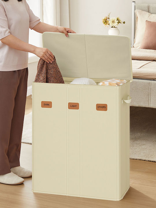 Songmics Laundry Basket Fabric 160L with Lid 64...