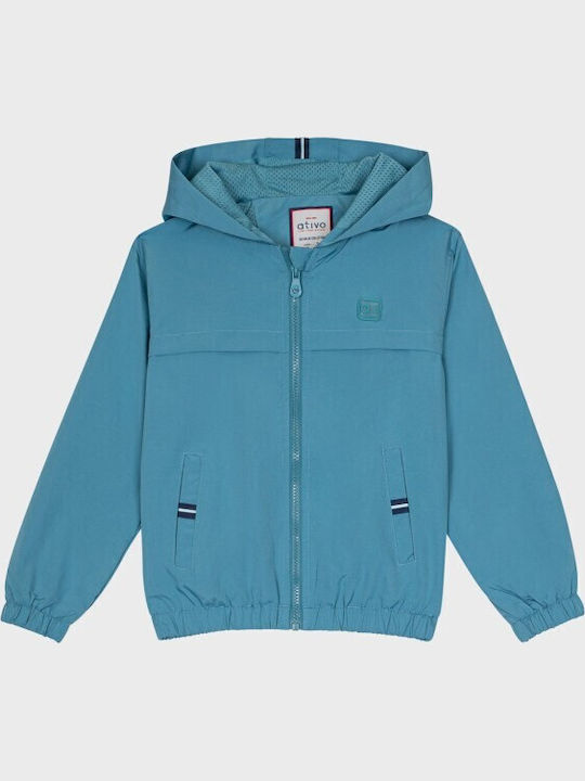 Ativo Kids Casual Jacket Turquoise Ativo Kids Casual Jacket Turquoise