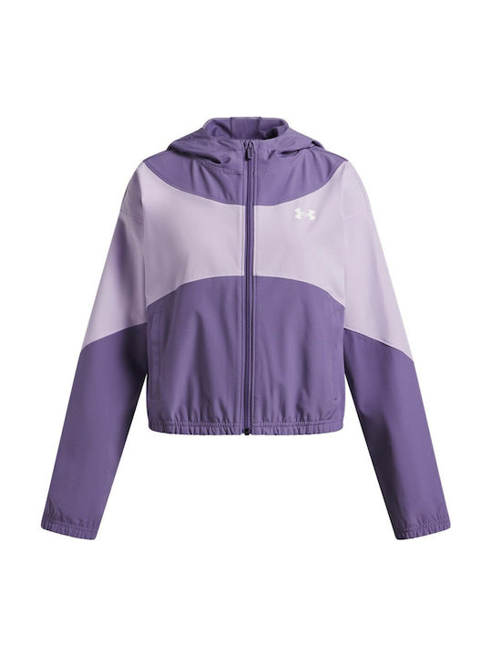 Under Armour Kids Sports Jacket Purple Rival
