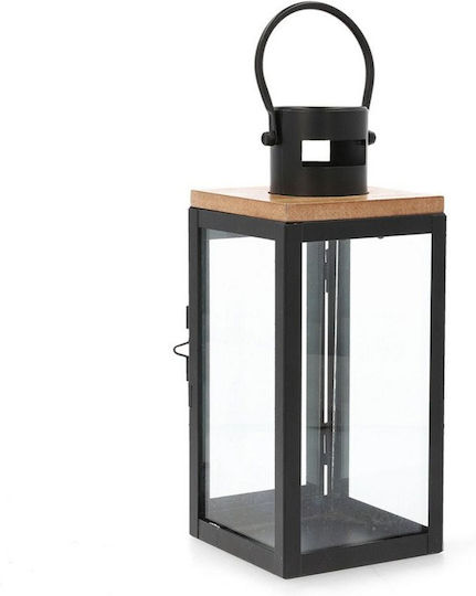 Homla Φαναράκι Μεταλλικό Μαύρο 11x10x24εκ.