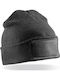 Beanie Unisex Σκούφος Πλεκτός σε Μαύρο χρώμα