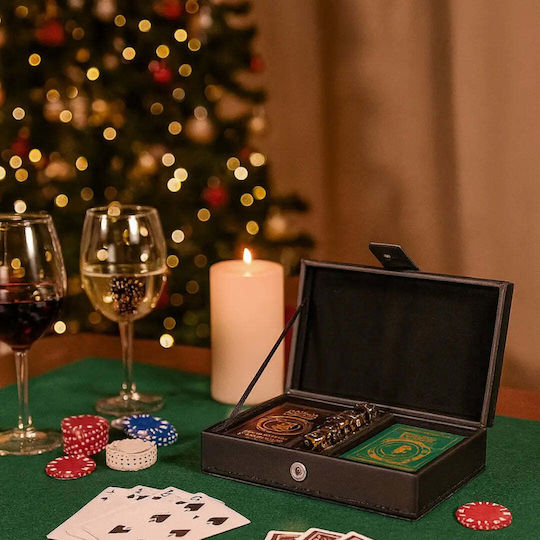 Pokerchips Set 2 Tarpoules & 5 Zaria Lederne Fall Pghd0100