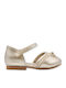 Kinder Pumps & Ballerinas mit Bügel- und Schleifenverschluss Leder Gold