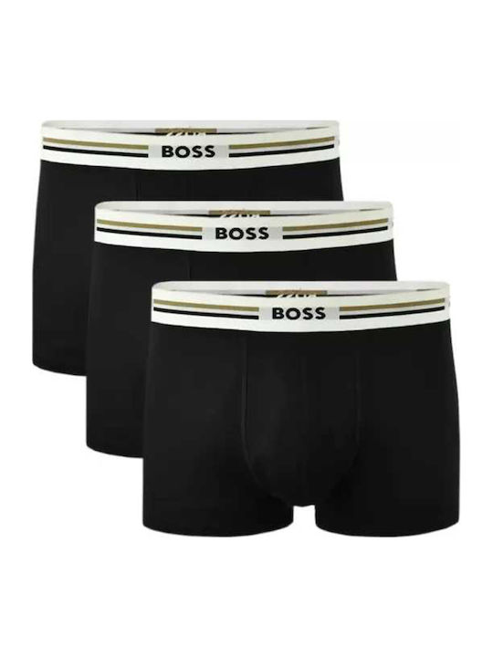 Boss Ανδρικά Μποξεράκια Black 3Pack