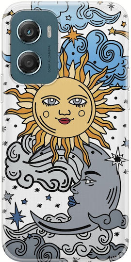 Sun Moon Stars Motorola Moto G06 Husa Telefon Transparentă Din Silicon TPU