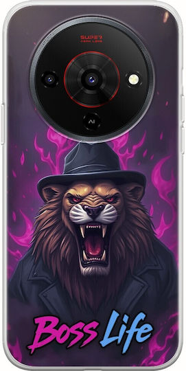 Boss Life Lion Zte Blade A76 5g Гъвкав TPU Прозрачен Силикон