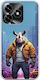 Street Animals Rhinoceros Honor X5c Plus Silicon Flexibil Transparent