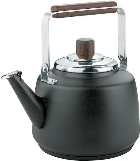 Cilio Rostfreier Stahl Teekanne Schwarz 2000ml