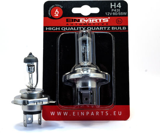 Einparts Autolampen H4 Halogen 3000K Warmes Weiß 12V Menge 2
