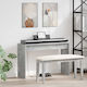 Vidaxl Concrete Grey Keyboard Stand 100 X 32 X 64 Cm