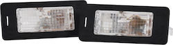 Einparts Φώτα Πινακίδας Led 12V Universal Seat Alhambra Skoda Fabia / Octavia / Rapid / Superb / Yeti Volkswagen Caddy / Golf Plus / Golf Sportsvan / Golf / Jetta / T6 / Passat / Sharan / Tiguan / Touareg / Touran / Transporter Porsche Cayenne 2τμχ