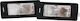 Einparts License Plate Lights Led 12V Universal Seat Alhambra Skoda Fabia Octavia Rapid Superb Yeti Volkswagen Caddy Golf Plus Golf Sportsvan Golf Jetta T6 Passat Sharan Tiguan Touareg Touran Transporter Porsche Cayenne 2 Pieces