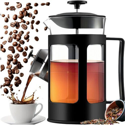 Cafetieră Cu Filtru Manual Din Oțel Inoxidabil Neagră 1lt