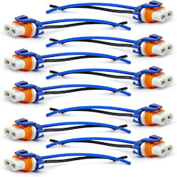 Eps05 Hb3 9005 Socket Connector Halogen Bulbs 10 Pcs Installation
