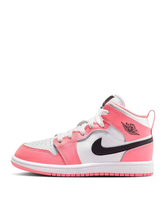 Jordan Mid Kinder Sneaker Hoch Rosa