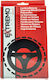 Einparts Car Steering Wheel Cover Leather Red with Red Seam