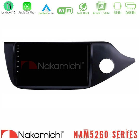 Nakamichi Ηχοσύστημα Αυτοκινήτου για Kia Ceed / ProCeed 2013-2017 (Bluetooth/USB/AUX/WiFi/GPS/Apple-Carplay/Android-Auto) με Οθόνη Αφής 9"