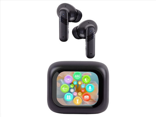 Trevi Ear 100 In Ear Bluetooth Безжични Слушалки с Калъф за Зареждане Черни