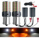 Λάμπες Αυτοκινήτου PY21W-BAU15s / P21W LED Κίτρινο 2τμχ