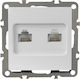 Quadra Priză De Rețea Computer Dual Lan Rj45x2