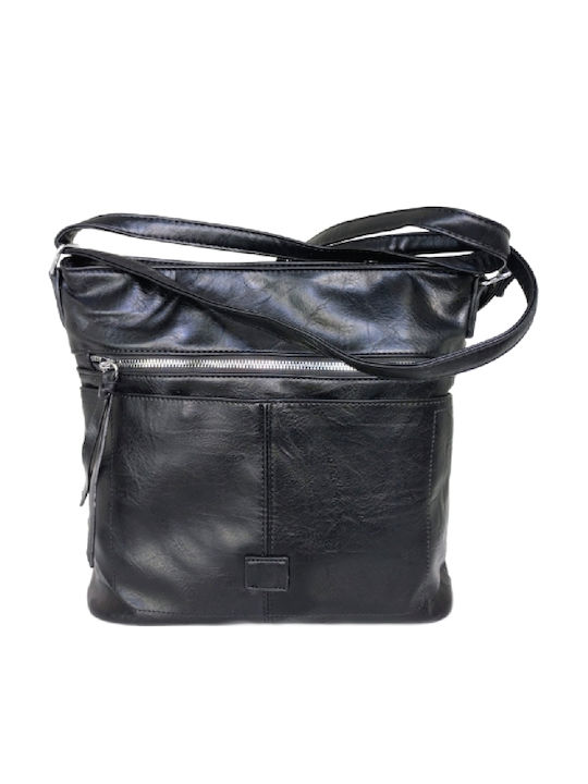 Leather Women's Black Shoulder Bag