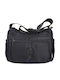 Fabric Women's Shoulder Bag Black