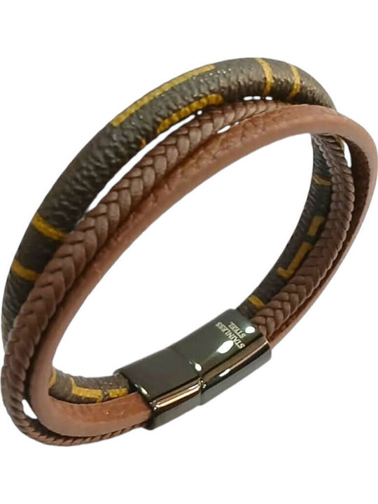 Kalliopi Silver Men's Steel Bracelet