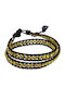 Theodora's Jewellery Women's Leather Bracelet Jt-B100151-Gold
