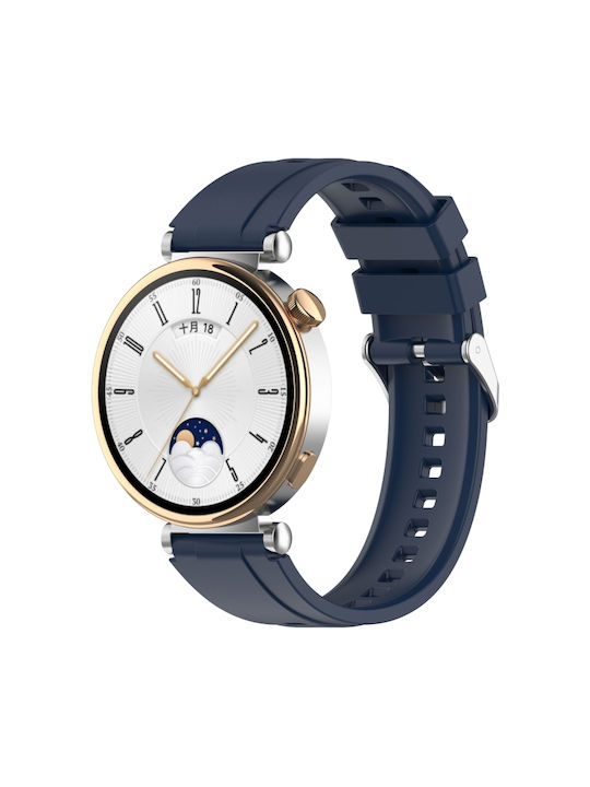 Huawei Watch GT4 41mm Official Steps Стил Сребриста Ключалка Силиконова Каишка Midnight