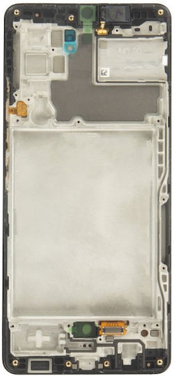 Samsung Screen with Touch Mechanism and Frame for Samsung A42 5G Black