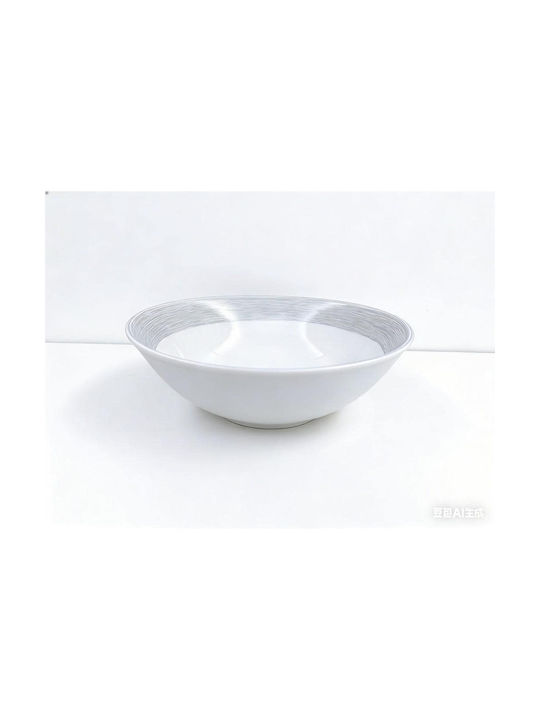 Max Home Round Gray Serving Bowl