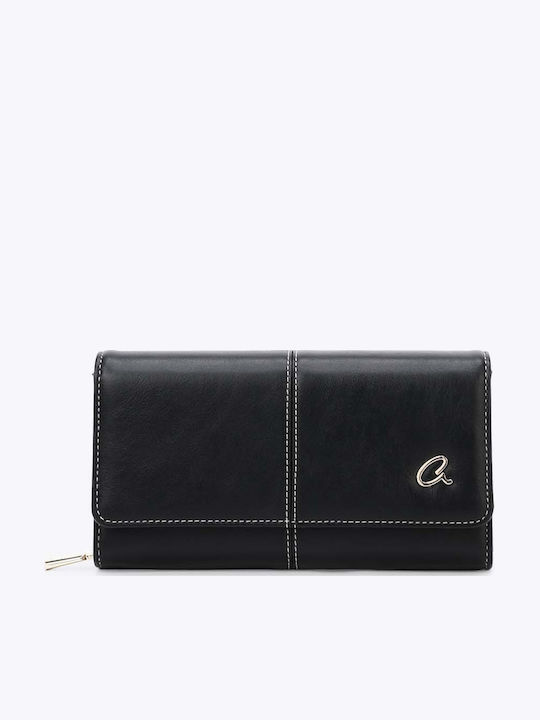 Große Damenbrieftasche Schwarz