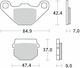 Moto-master Μεταλλικά Τακάκια 90111 Kawasaki Kdx 125 Sr 90-02 Kawasaki Kx 80 17/14 84-96 1 Σετ 1 Δαγκάνα