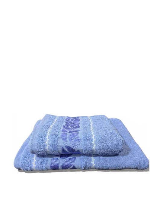 SpitiBazaar Bath Towel 70x140cm Light Blue Weight 400gsm