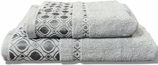 SpitiBazaar Face Bath Towel 50x90cm Grey Weight 400gr/m² SpitiBazaar Face Bath Towel 50x90cm Grey Weight 400gr/m²