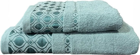 SpitiBazaar Προσώπου 50x90εκ. Πετρόλ Βάρους 400gr/m²