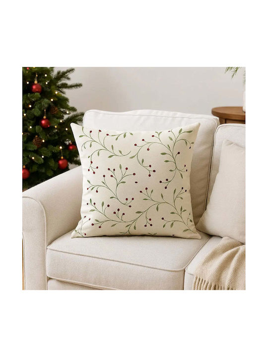 Phos & Gaia Decorative Pillow Case Wish Natural Cotton 50x50cm