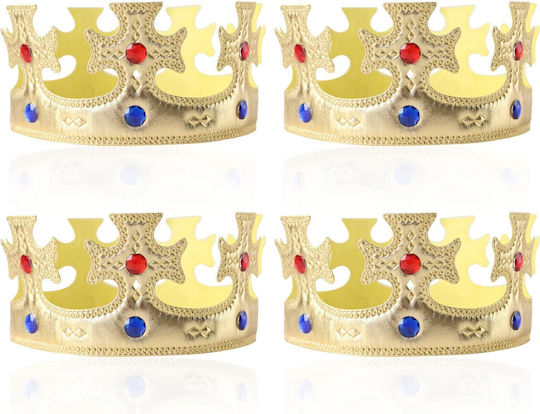Royal Accesoriu pentru Carnaval Auriu pentru Halloween din Plastic 4 Bucăți